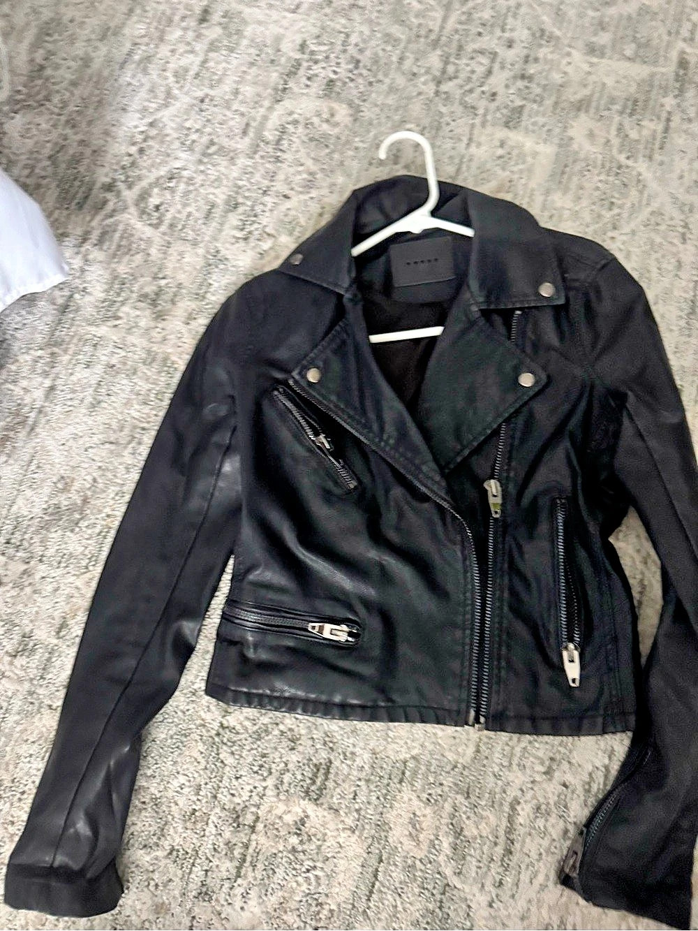 Blank nyc Women's Black Moto Jacket Size XS Like New